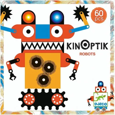 Produktbild von Djeco Kinoptik – Roboter – Lern- und interaktives Spiel für Kinder