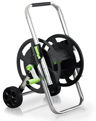 Produktbild von Schlauchwagen Schlauchtrommel Schlauchroller - Schlauchkapazität bis 40 m - Metallrahmen - Mit Rädern - Für Garten
