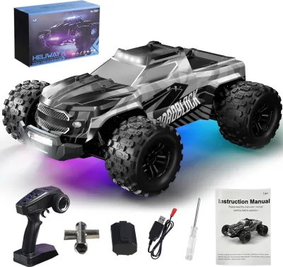 Produktbild von Ferngesteuertes Auto ab 8 9 10 Jahre, 1:14 RC Drift Car 4WD 40+ km/h RC Buggy mit LED Licht, Fernbedienung Rennenauto Spielzeug