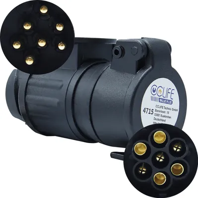 Produktbild von CCLIFE Anhänger Adapter 13 Polig auf 7 Polig Adapter für PKW und Anhänger 12V