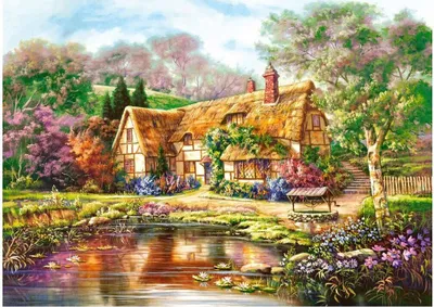 Produktbild von Puzzle Castorland - kópia Súmrak pri Woodgreen Pond, 3000 dielikov