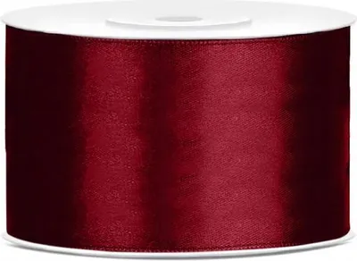 Immagine prodotto di Nastro regalo in raso rosso vino 25 m 38 mm di larghezza