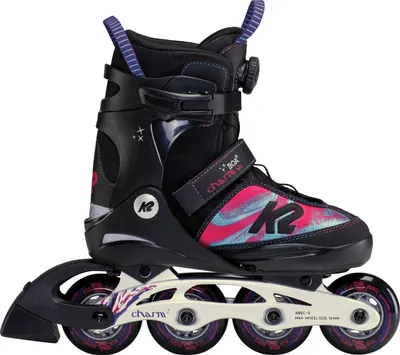 Produktbild von K2 Skates CHARM BOA ALU Inline Skates Mädchen schwarz - pink Größe EU: 35 - 40