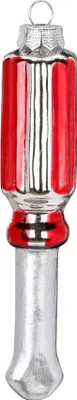 Produktbild von Christbaumschmuck Glas Schraubenzieher 14cm Rot