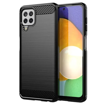 Produktbild von Carbon Case Flexibel, fr Samsung Galaxy A22 4G, schwarz