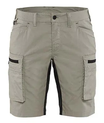 Produktbild von Blakläder Damen Service Shorts 7149 1845 mit Stretch in div. Farben, Farbe:steingrau/schwarz, Größe:48