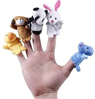 Produktbild von LATRAT 10 Stück Fingerpuppen, Plüschtiere, kleine Gedanken, Spielzeug, Weihnachtsgeschenk für Kinder, Fingerpuppen