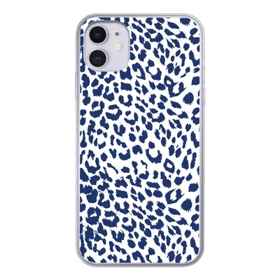 Produktbild von MuchoWow® Handyhülle Schutzhülle Hülle für iPhone 11 Panther Druck - Blau - Abstrakt Silikon Softcase Handy Hülle - Handytasche