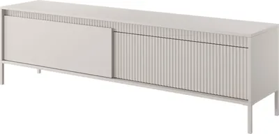 Produktbild von BETTSO RTV-Schrank TV-Tisch geriffelte Fronten SENSO 187 x 53 cm Beige