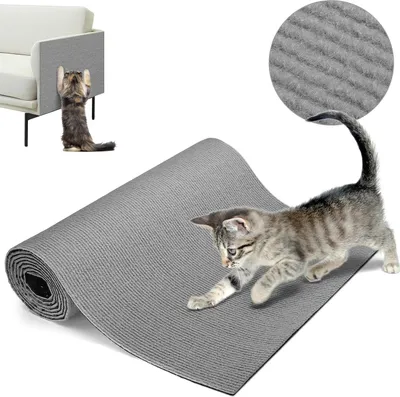 Produktbild von Selbstklebende Kratzmatte für Katzen - dunkelgrau - 40 x 200 cm