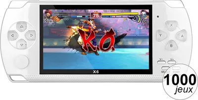 Produktbild von TechKidz, Tragbare 4.3 Zoll Emulatorkonsole mit Audio-/Video-Player, Weiß