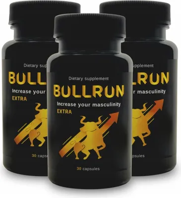 Produktbild von 3x BULLRUN 30 přírodní podpora mužnosti