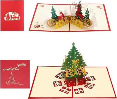 Produktbild von Geschenkset aus 2 Weihnachtskarten mit Umschlag
