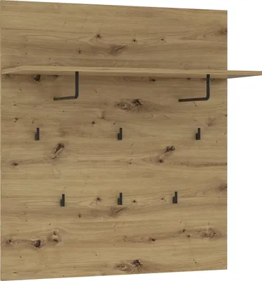Produktbild von Garderobenpaneel >Travis< in Artisan Eiche, Holzwerkstoff - 90x100x30cm (BxHxT)
