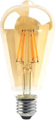 Image de LED Rustika Filament Edison ST64 4W E27 or lustre 360lm extra blanc chaud 2200K