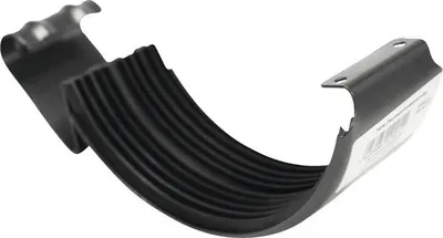 Produktbild von PRECIT Rinnenverbinder Stahl halbrund Anthrazitgrau RAL 7016 NW 125 mm