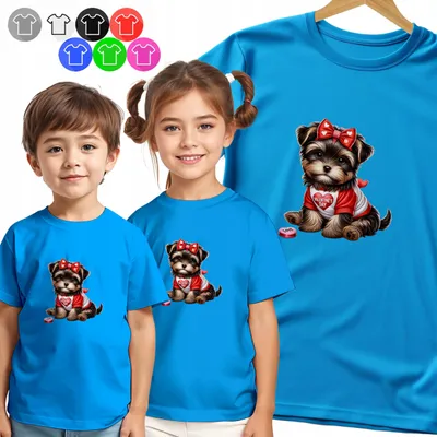 Produktbild von Kinder T-Shirt - YORK Z KOKARDĄ SERDUSZKA für Mädchen - M