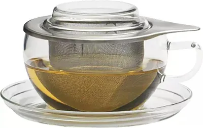 Produktbild von Tee-Obere mit Untere, Edelstahlfilter und Deckel