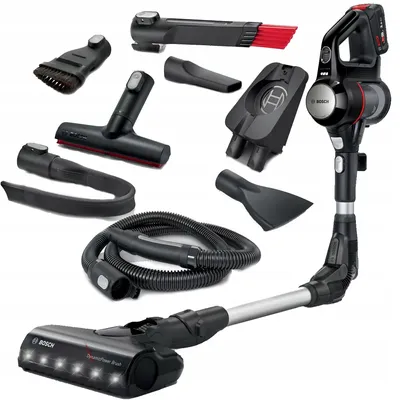 Obrázok produktu pre Bezdrôtový vysávač Bosch BCS711EXT, 18 V, 360°, s turbokefou, LED, batéria 3,0 Ah