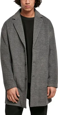 Produktbild von Urban Classics - Classic Herringbone Coat Mantel grau - XL