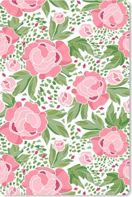 Produktbild von MuchoWow® Mauspad Mousepad Blumen - Rosa - Muster 40x60 cm - Mousepads - Maus Mat - Pad - Mausunterlage - Schreibtisch Accesoire