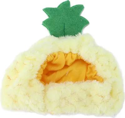Obrázek produktu pro Klobouk s ananasem pro domácí mazlíčky, materiál bezpečný pro zvířata, nastavitelný, Halloween, roztomilý pro kočky, koťata, štěňata