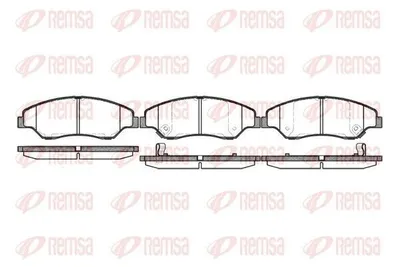 Produktbild von REMSA Bremsbeläge Satz Vorne Bremsklötze für KIA SPORTAGE (K00) 0739.02