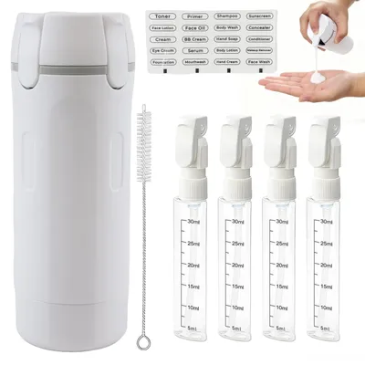 Immagine prodotto di Solidchoice - Flaconi ricaricabili da 30 ml, 4 in 1, con etichetta