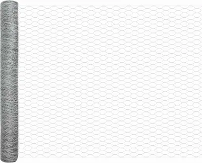 Produktbild von vidaXL Hexagonzaun Silber 1,4 x 50 m Verzinkter Stahl