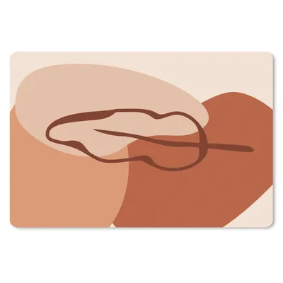 Produktbild von MuchoWow® Schreibtischunterlage Sommer - Blatt - Einfach 60x40 cm - XXL Mauspad - Großes Mauspad