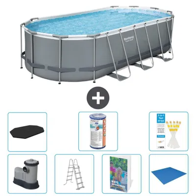 Produktbild von Bestway Power Steel Oval - 549x274x122 cm - 8-teilig  S594