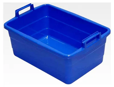 Produktbild von Wäschewanne, eckig, Kunststoff, 50 x 35 x 20 cm, 26 Liter, blau