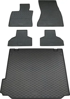 Produktbild von Rigum Gummi Fußmatten + Kofferraumwanne im Set für BMW X5 F15