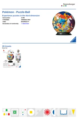 Produktbild von Puzzle-Ball Pokémon Ravensburger 11785
