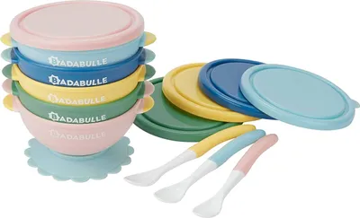 Produktbild von Set 5x Funcolor Bowls & 3 Löffel