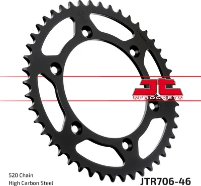 Produktbild von JTSPROCKETS Kettenrad JTR706.46 hinten Kohlenstoffstahl