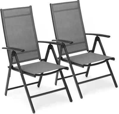 Image de Chaise de jardin - Chaises de jardin réglables - Chaises de jardin empilables - Robuste - Durable