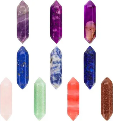 Produktbild von Kinder Edelstein Set 10teilig Amethyst Rosa Quarz Tigerauge