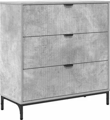 Produktbild von Sideboard Beton Grau 79,5 x 33 x 82 cm Holzwerkstoff