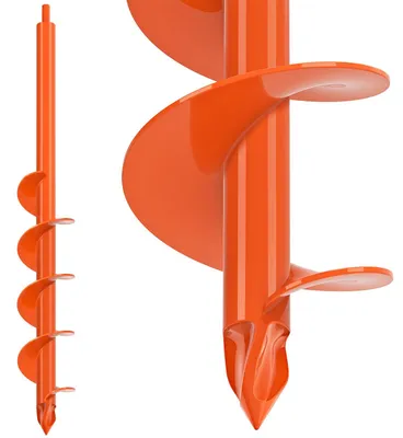 Obrázek produktu pro Vrtačka na zahrádku, vrták do země, 61 x 7,6 cm, spirálový vrták pro vrtání děr