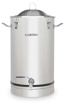 Fermentationsbehälter 30 L Edelstahl mit Ablasshahn
