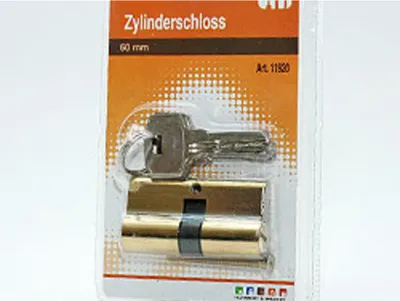 Produktbild von Zylinderschloss 60 x 31 mm, Ø 16 mm, (25 x 25mm)