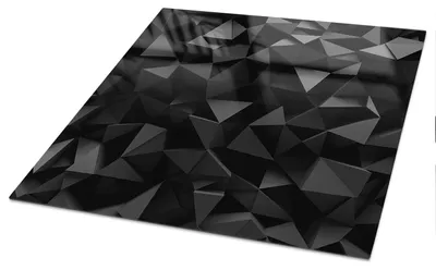 Produktbild von Bedruckte Glas Tischplatte 120x80 cm – Glas Tischplatte Küche – Tischplatte aus Sicherheitsglas – Glasplatte für Küchentisch – Moderne Tischplatte Glas – Dekorative Glastischplatte – Pflegeleichte Tischplatte Küche – Schwarze Strukturen