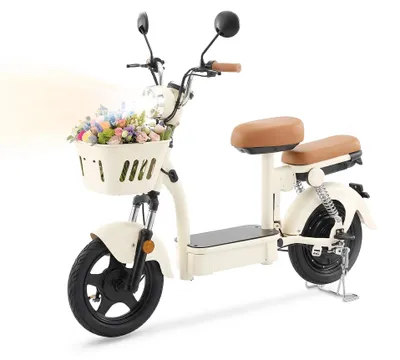 Produktbild von Y16 City Elektro Scooter - 1200W 48V 20Ah - 80–100 km Reichweite - Sitz mit Körben - 36 cm Räder - Federung vorn/hinten