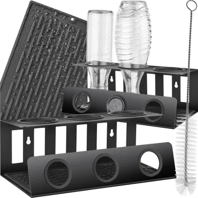 Produktbild von tectake® Soda-Flaschenhalter Triso für 3 Flaschen 30 x 15,5 x 11,5 cm