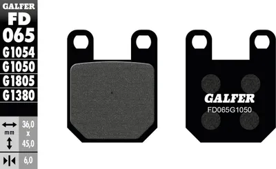 Image de Galfer plaquette de frein FD065 - G1050