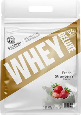 Productafbeelding van ZWEDSE supplementen | Whey Protein Deluxe, smaak: aardbei