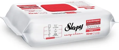 Produktbild von Sleepy Easy Clean Oberflächenreinigungstuch Putztücher 6 er Pack  / 600 Blatt Kirschblüten / Kiraz Cicegi