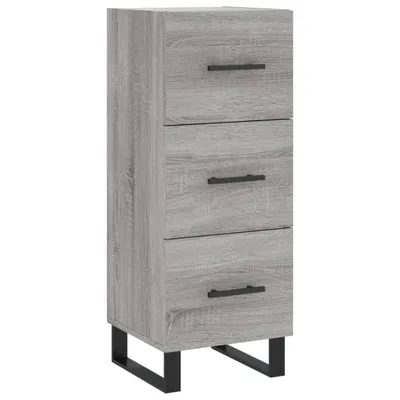 Obrázek produktu pro Příborník šedý sonoma 34,5 x 34 x 90 cm kompozitní dřevo