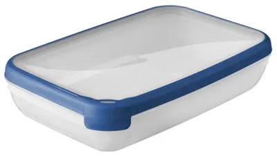 Image de Curver Grand Chef Vershoudbak Rechthoek 2,6L Transparant/Donkerblauw